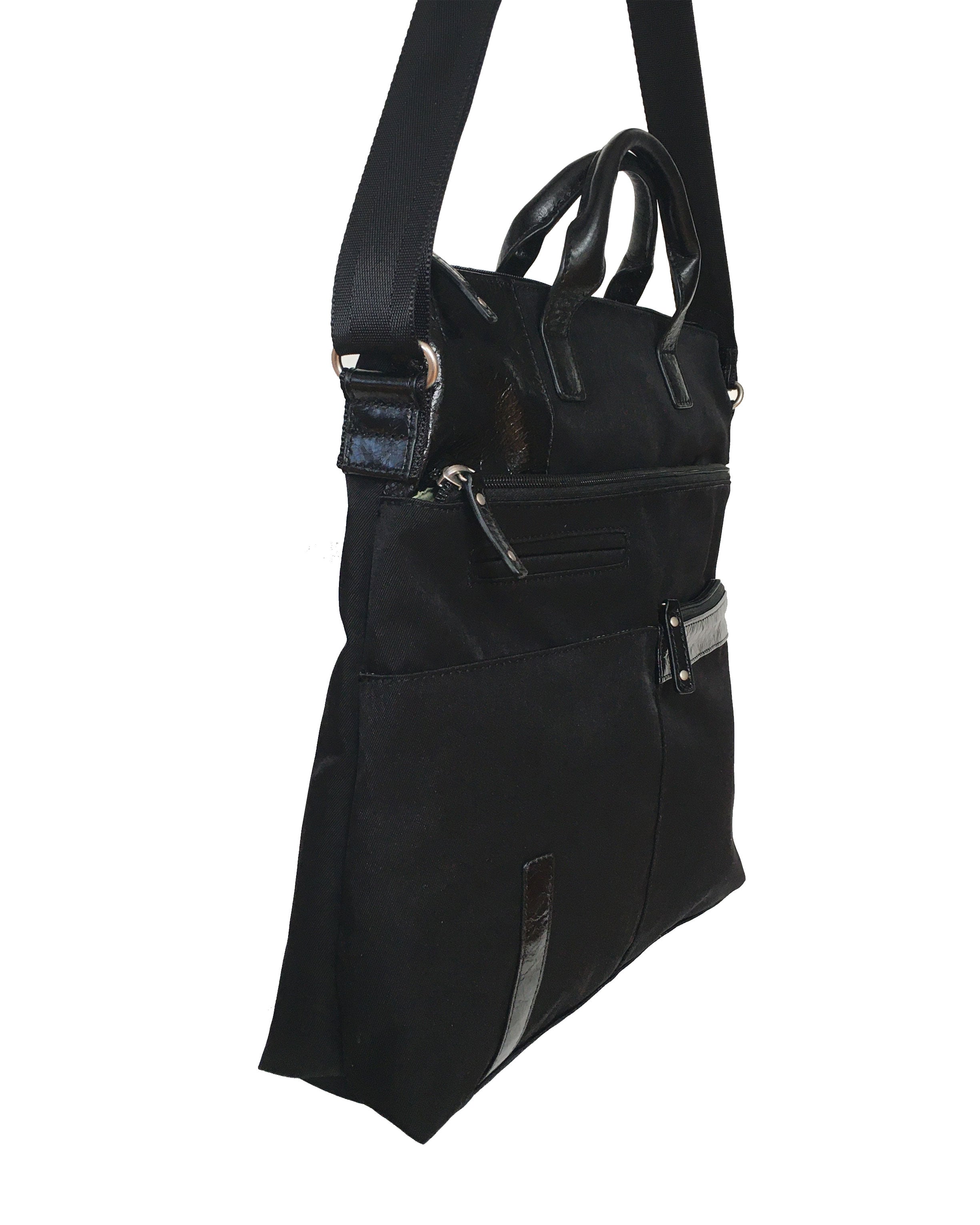 Highway Aaron - Nylon x Leather Accent (handles & a long strap)